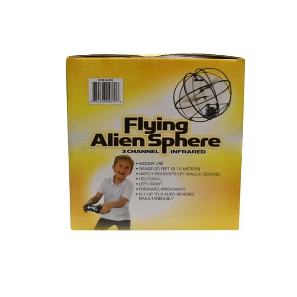 Flying Alien Sphere RC Remote Control Toy Drone 3 Channel Infrared Indoor Use - Picture 4 of 7